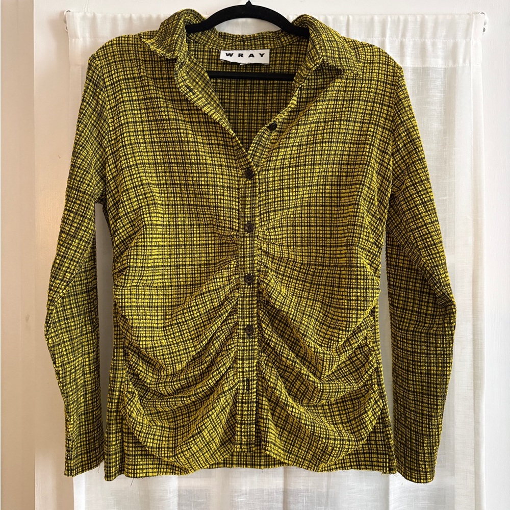 Wray Yellow Plaid Button-Up Shirt
